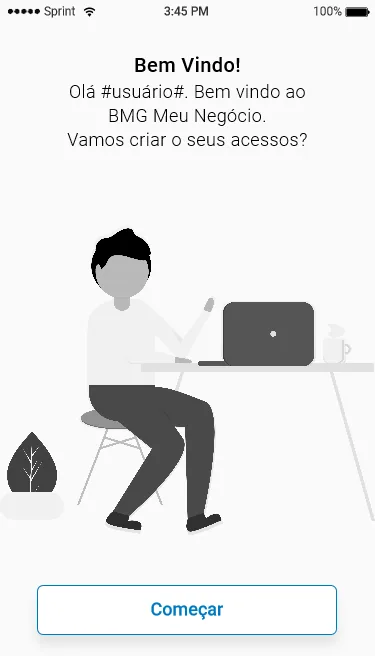 Tela final de boas-vindas da conta digital PJ